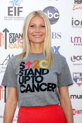 Gwyneth Paltrow at the Stand Up To Cancer Benefit in 2012