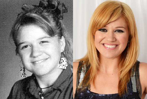 Kelly Clarkson, 6th Grade at Burleson Pauline G. Hughes Middle School in Burleson, TX (1994) and Kelly Clarkson Today