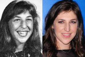 Mayim Bialik as a Sophomore at North Hollywood High School in 1991 and Mayim Bialik in 2012