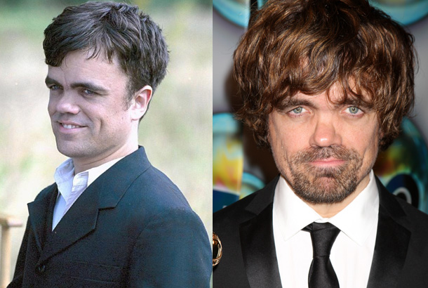 Peter Dinklage in The Station Agent in 2003 and Peter Dinklage in 2012
