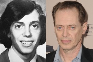 Steve Buscemi as a Senior at Valley Stream Central High School in New York in 1975 and Steve Buscemi in 2012
