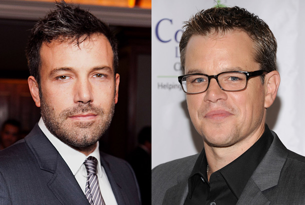 Ben Affleck and Matt Damon in 2012