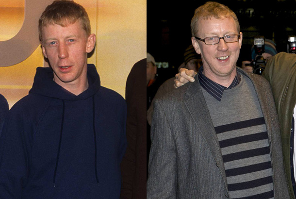 Dave Rowntree Performing with Blur in 1997 and Dave Rowntree in 2010
