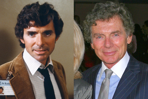 David Birney as Dr. Ben Samuels on St. Elsewhere in 1982 and David Birney in 2004