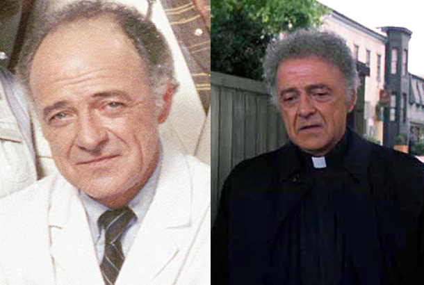 Ed Flanders as Dr. Donald Westphall on St. Elsewhere in 1983 and Ed Flanders in 1990