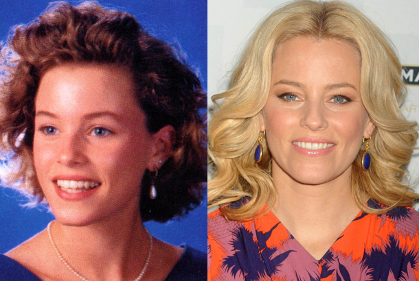 Elizabeth Banks (Mitchell), Senior Year at Pittsfield High School in Pittsfield, MA (1992) and Elizabeth Banks Today
