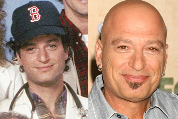 Howie Mandel as Dr. Wayne Fiscus on St. Elsewhere in 1983 and Howie Mandel in 2011