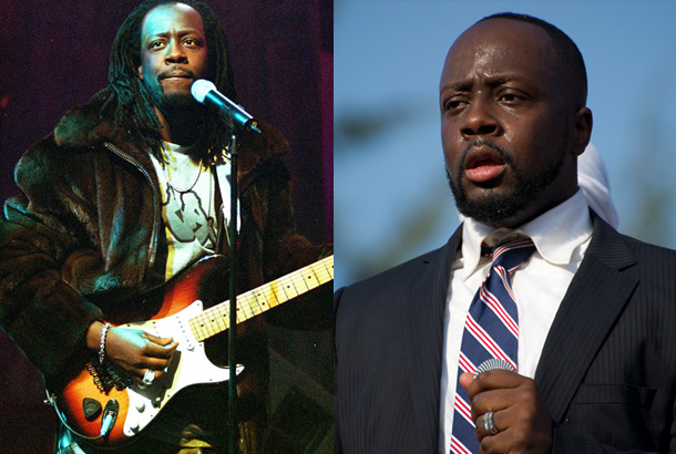 Wyclef Jean Performing in 2000 and Wyclef Jean in 2010