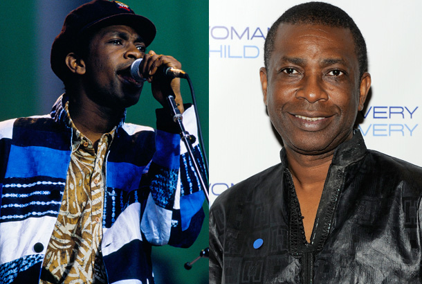 Youssou N’Dour Performing in 1988 and Youssou N’Dour in 2011