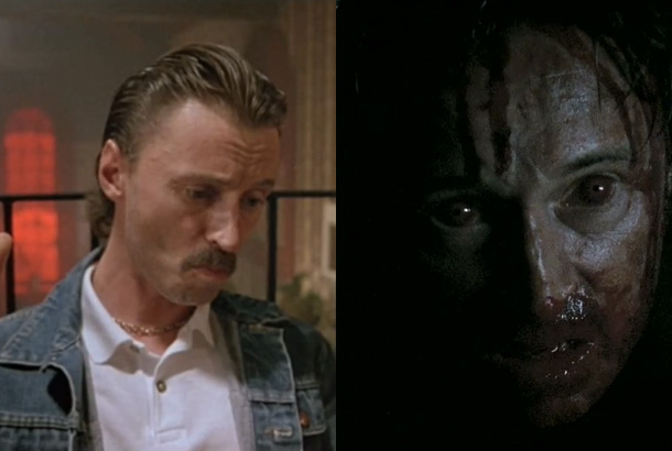 Robert Carlyle as Begbie in Trainspotting (1996) and as Don in 28 Weeks Later (2009)
