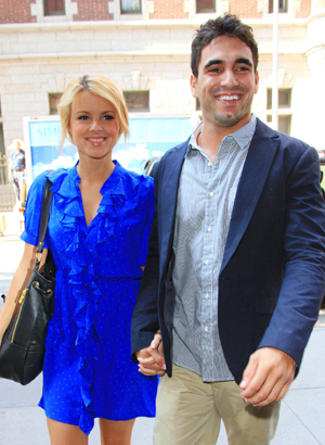 Ali Fedotowsky and Roberto Martinez in August of 2010