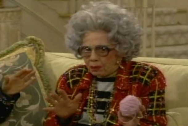 Ann Morgan Guilbert as Yetta Rosenberg in The Nanny